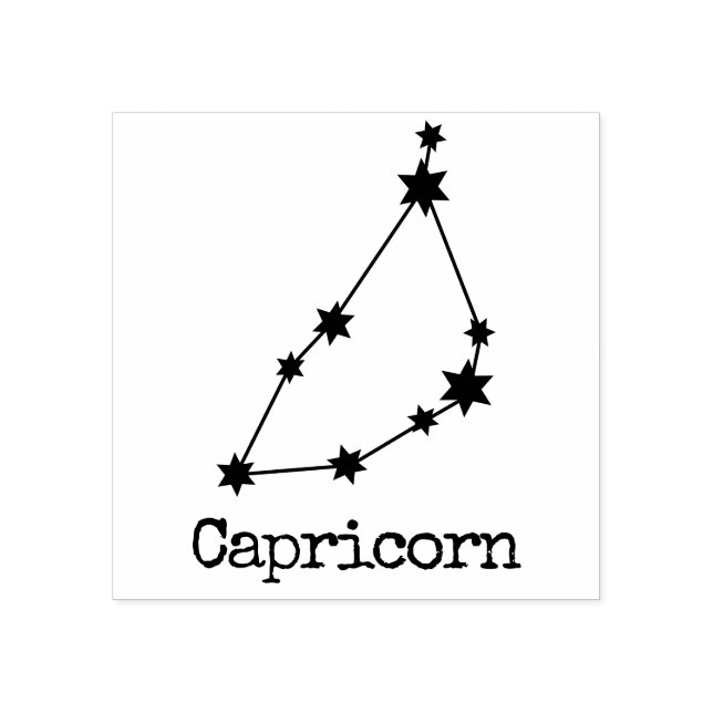 Celestial Horoscope Capricorn Stämpel (Tryck)