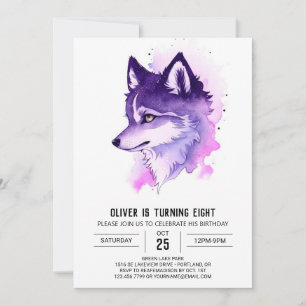 Celestial Howl: Varg Birthday Inbjudningar