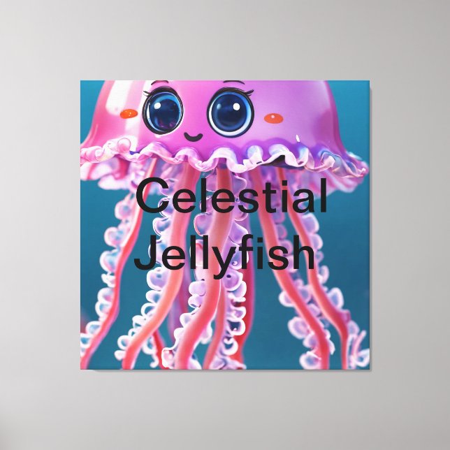 Celestial Jellyfish Canvastryck (Framsida)