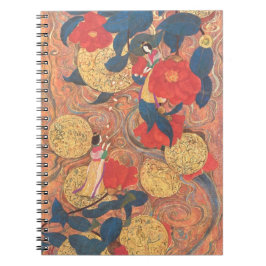 Celestial Journey in Gold and Camellia Anteckningsbok