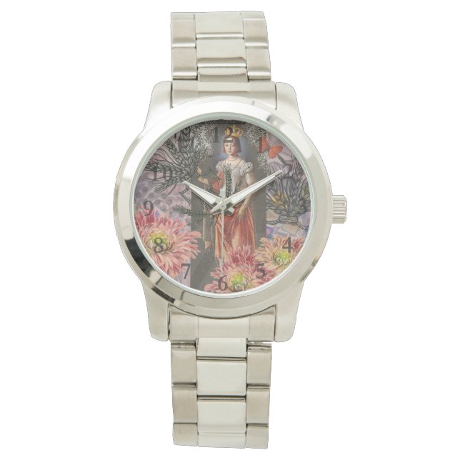 Celestial Jungfrun Gudinnan Collage: Vintage Celes Armbandsur (Framsida)