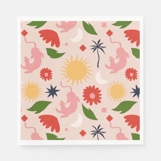 Celestial Jungle Pappersservett (Framsidan)