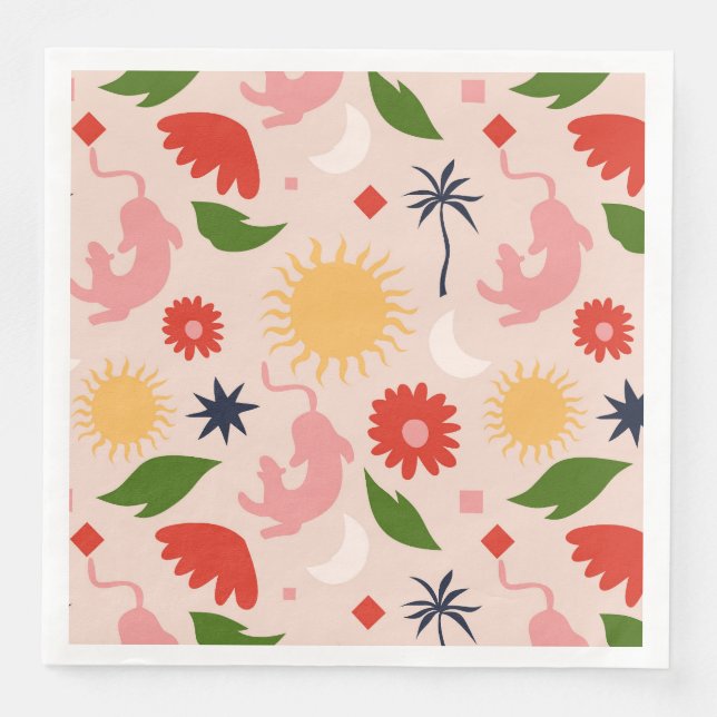 Celestial Jungle Pappersservett (Framsida)