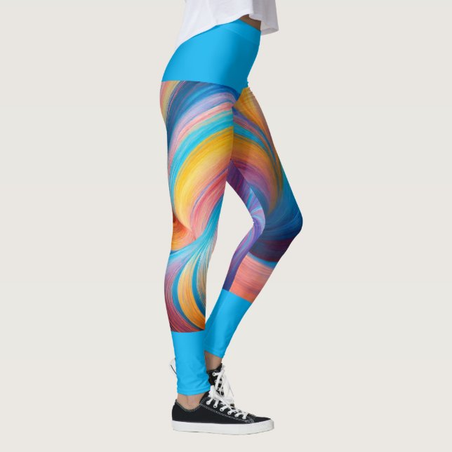 "Celestial Kaleidoscope: A Mesmerizing Symphony o Leggings (Höger)