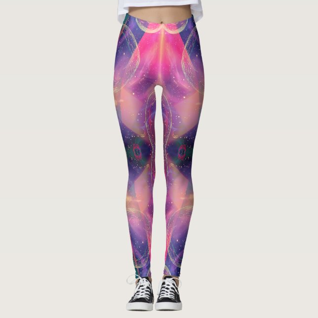 Celestial Kaleidoscopic Dreams Leggings (Framsida)