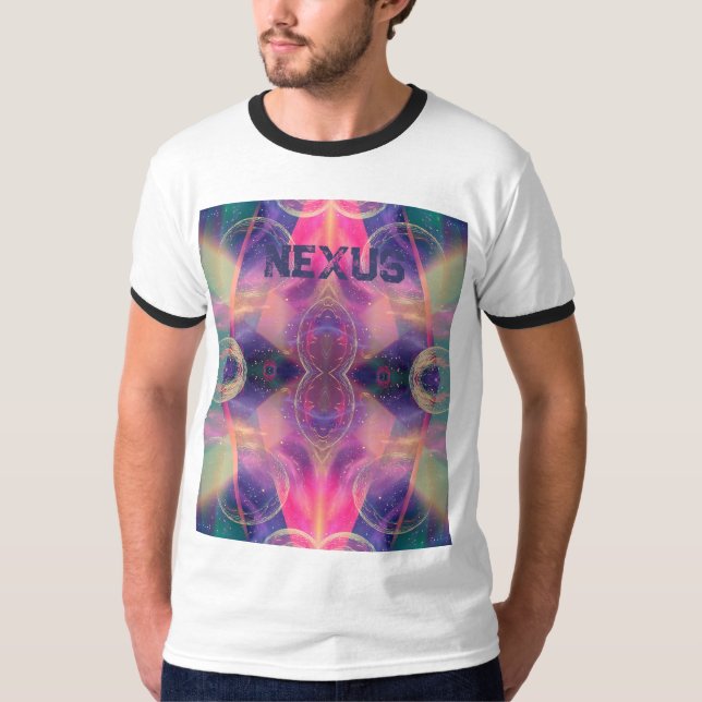 Celestial Kaleidoscopic Dreams T Shirt (Framsida)