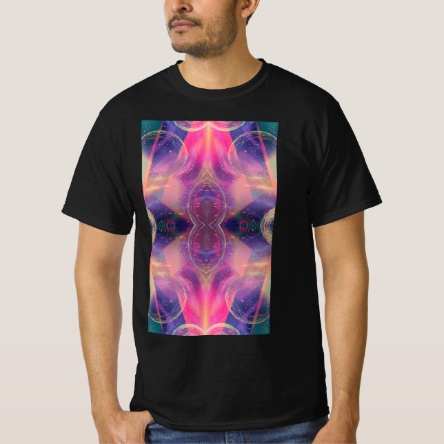 Celestial Kaleidoscopic Dreams T Shirt (Framsida)