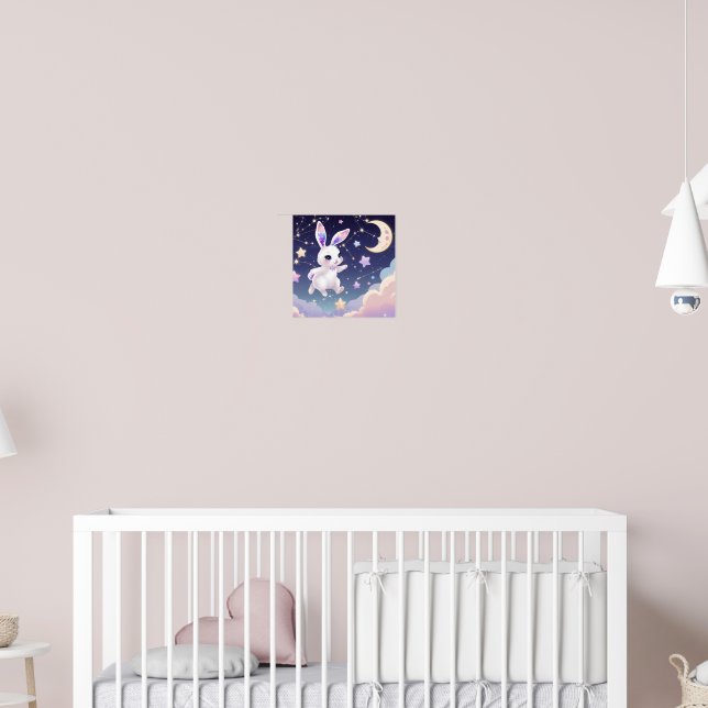 Celestial Kanin Poster – Kawaii Pastell Kanin (Barnkammare 2)