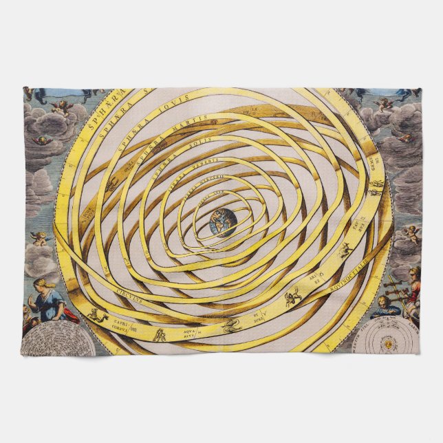 Celestial Karta Andres Celarius Kitchen Towel Kökshandduk (Horisontell)