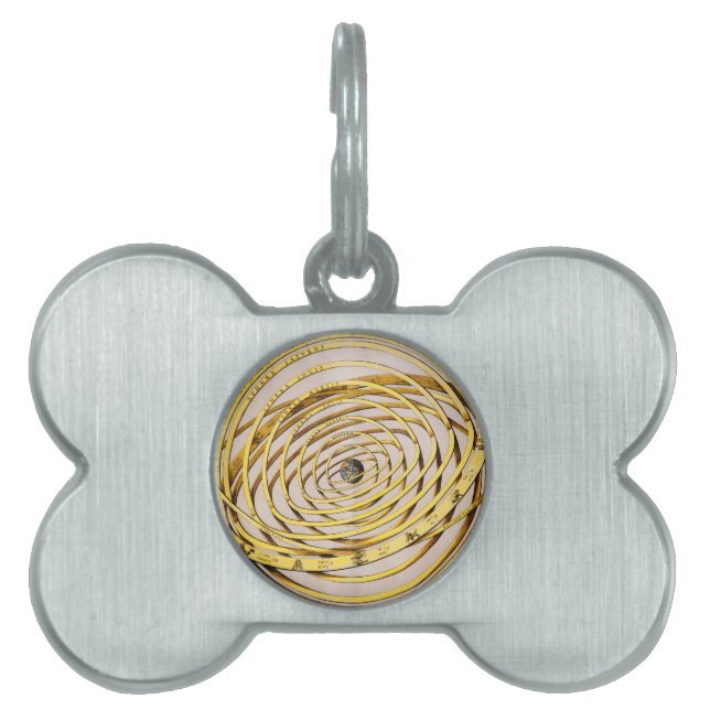 Celestial Karta Andres Celarius Pet Tag Namnbricka Husdjur (Framsidan)