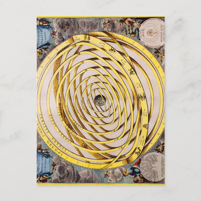 Celestial Karta Andres Celarius Postcard Vykort (Framsida)