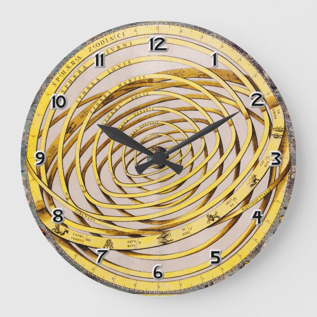Celestial Karta Andres Celarius Wall Clock Stor Klocka (Framsida)