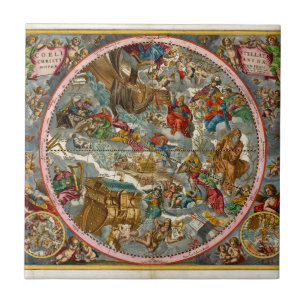 Celestial Karta Antique I Kakelplatta