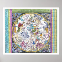 Celestial Karta Hemisphaerium Coeli Boreale