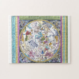 Celestial Karta Hemisphaerium Coeli Boreale Puzzle Pussel