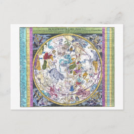 Celestial Karta Hemisphaerium Coeli Boreale Vykort