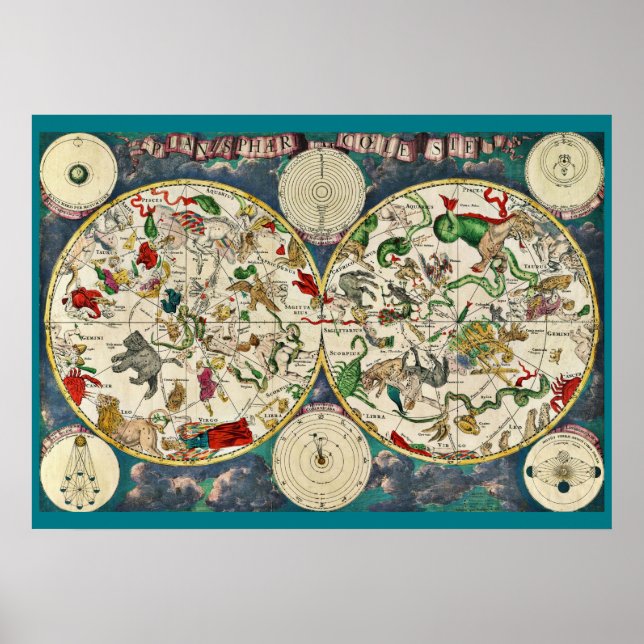 CELESTIAL KARTA POSTER (Framsidan)