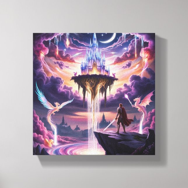 Celestial Kingdom Canvas Art - Mythical Flytande (Framsida)
