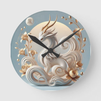 Celestial Kirin Fantasy Collection Rund Klocka