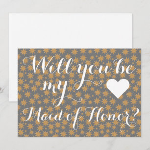 Celestial kommer du att vara min Maid of honor Fri Inbjudningar