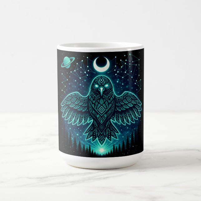 Celestial Korp – Kosmisk Vildlivsbudbärare Galaxy Kaffemugg (Center)