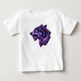 Celestial Kosmisk Galax Varg Ryter Grafik T-Shirt
