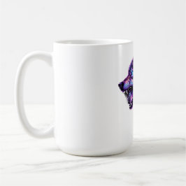 Celestial Kosmisk Galax Varg Ryter Grafik T-Shirt Kaffemugg