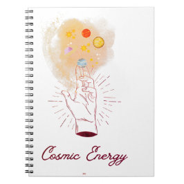 Celestial Kosmisk Hand Spiralanteckningsbok - Mini Anteckningsbok
