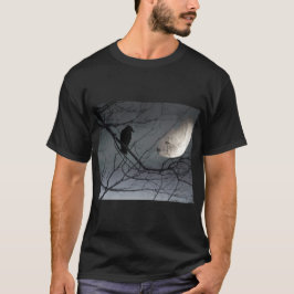 Celestial Kråka och Måne T Shirt
