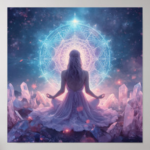 Celestial kristallmeditation poster