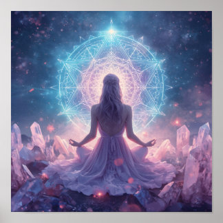 Celestial kristallmeditation poster