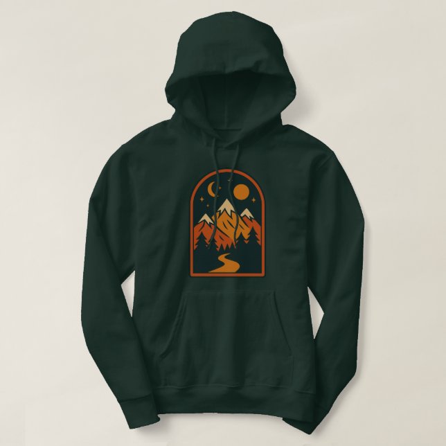 Celestial Landscape Men's Hooded Sweatshirt (Design framsida)
