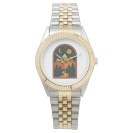 Celestial Landscape Unisex Tvåtonshandleds Ur Armbandsur