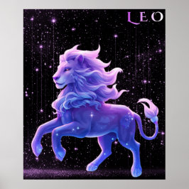 Celestial Leo – Astrologisk konst Poster
