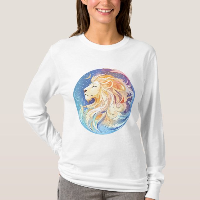 Celestial Leo Majesty T Shirt (Framsida)