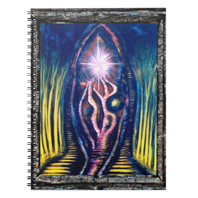 Celestial Light Anteckningsbok Med Spiral (Framsidan)