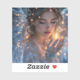 Celestial Lightbearer - Angel Holding the Star of Klistermärken