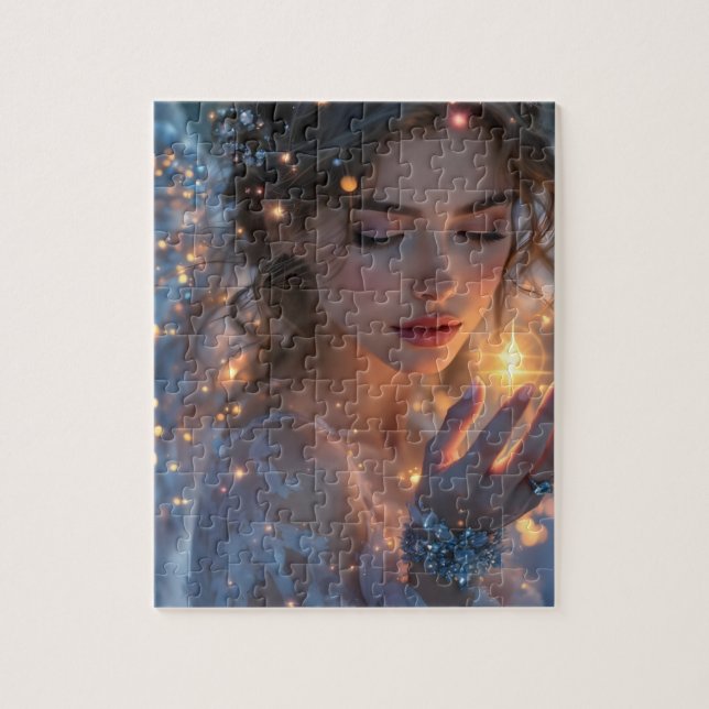 Celestial Lightbearer - Angel Holding the Star of Pussel (Vertikal)