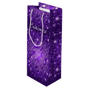 Celestial Lila Swirls & Stars Vin Gift Bag