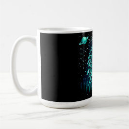 Celestial Lion – Cosmic King Wildlife Galaxy Kaffemugg