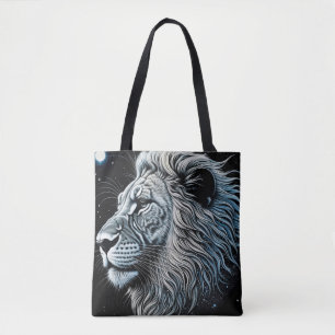 Celestial Lion Nattlig himmel Ai konst Tygkasse