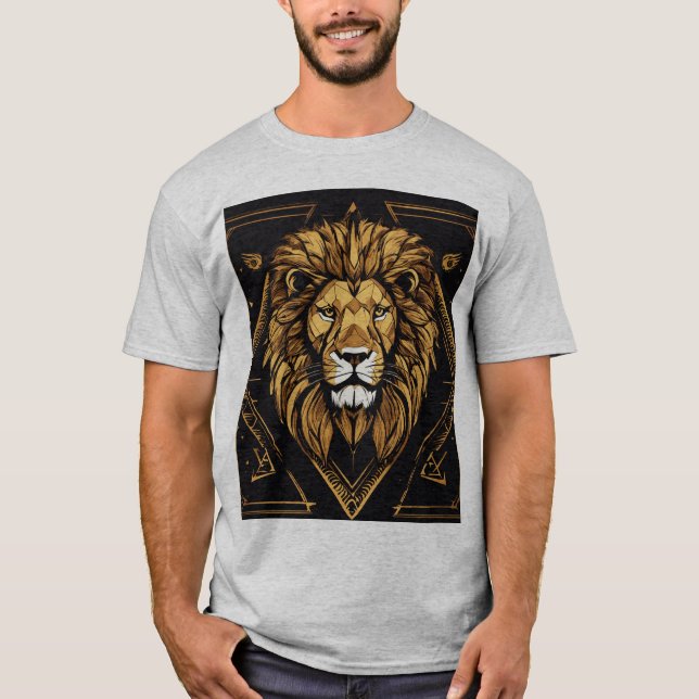 Celestial Lion T-Shirt – PremiuHerrens Basic T-Shi (Framsida)