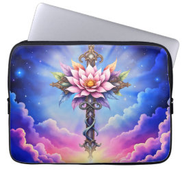 Celestial Lotus Cross Laptop Fodral