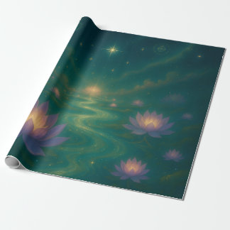 Celestial Lotus-inslagspapper Presentpapper