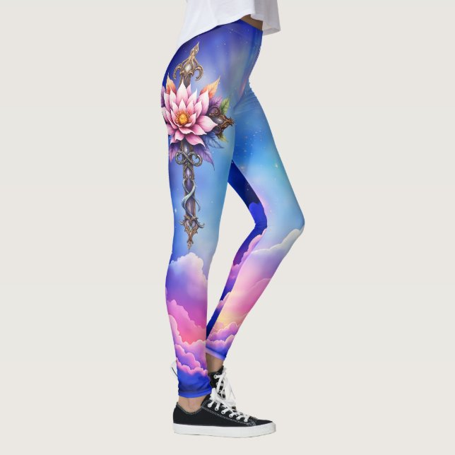 Celestial Lotus-kors  Leggings (Höger)