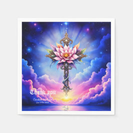 Celestial Lotus-kors Pappersservett