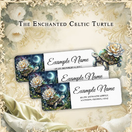 Celestial Love – Enchanted White Whale Wedding. Returadress Etikett