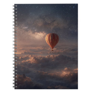 Celestial Luftballong Himmel bärbar dator Anteckningsbok