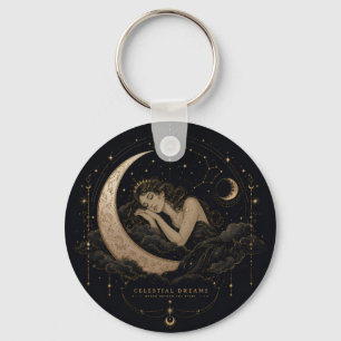 Celestial Lyx Måne & Stjärnor Charm Nyckelring