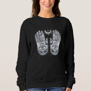 Celestial Magi Ond Öga Häxa Hand Allseende Öga T Shirt